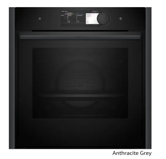 Kombi-/dampovn 60 x 60 cm Flexdesign 71l A+ m/disp - Neff N90 -  Anthracite Grey