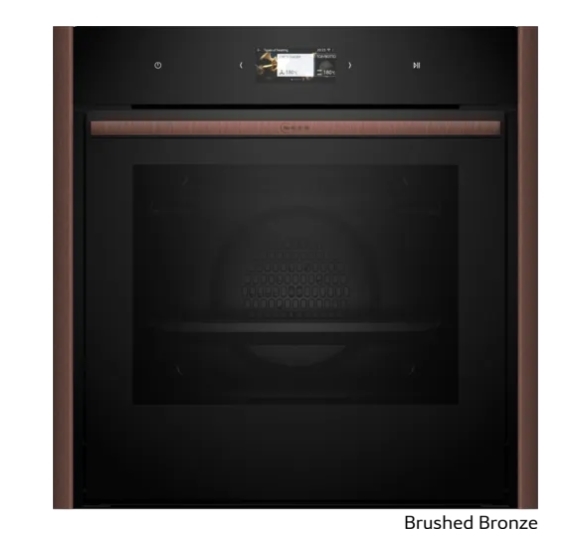 Indbygningsovn 60 x 60 cm Flex Design - Neff N90 - Brushed Bronze