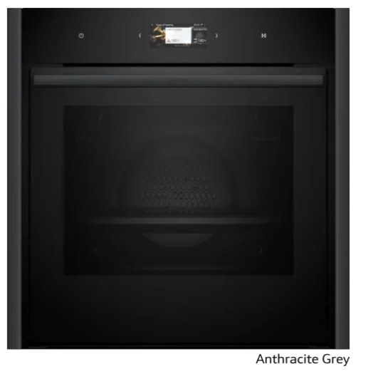 Indbygningsovn 60 x 60 cm Flex Design - Neff N90 - Anthracite Grey