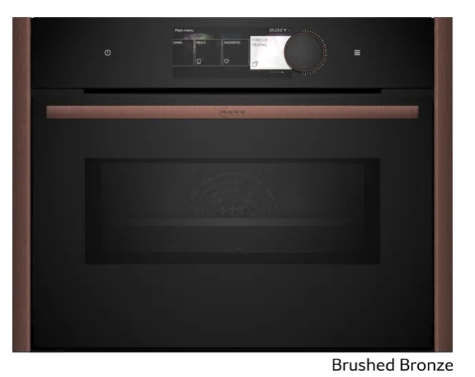 Kompaktovn med mikro 60 x 45 cm Flex Design - Neff N90 - Brushed Bronze