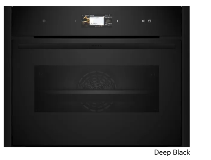 Kompakt dampovn til indbygning 60 x 45 cm Flex Design - Neff N90 - Deep Black