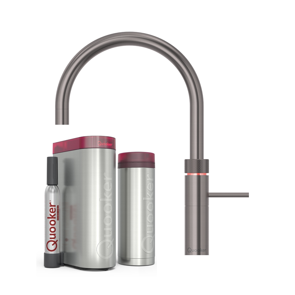 Quooker Fusion Round inkl. PRO3 & CUBE - Gun Metal