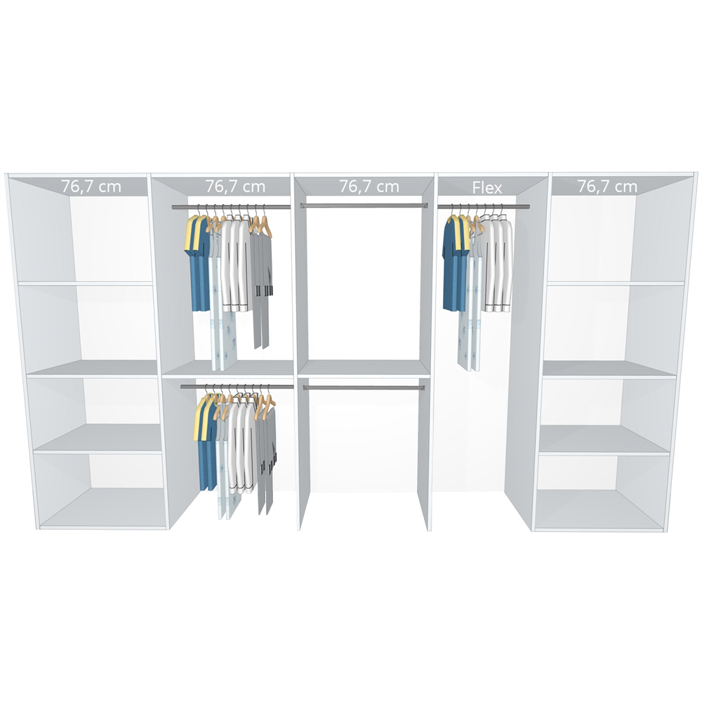 Inventar fra bredde 100 cm til 120 cm Model A