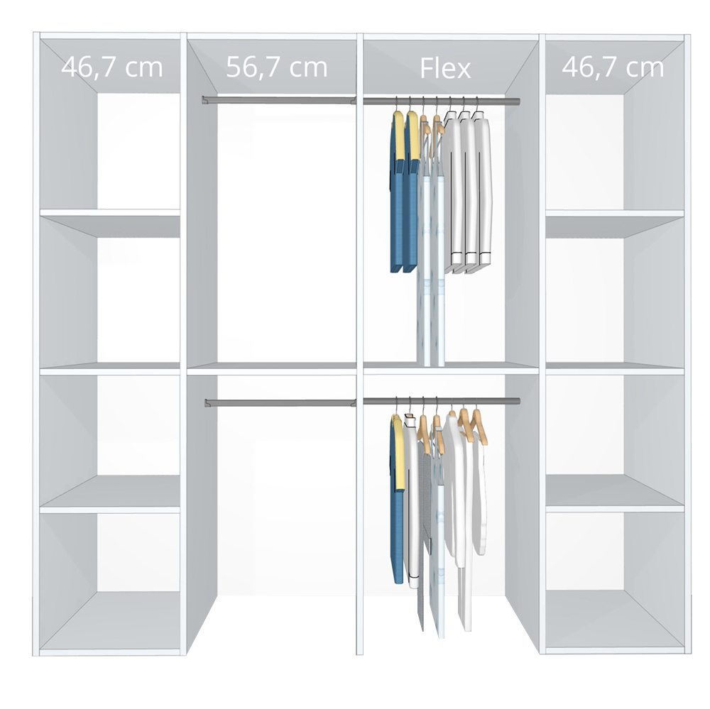 Inventar fra bredde 100 cm til 120 cm Model A