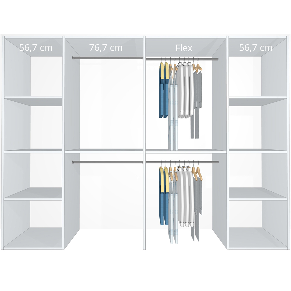 Inventar fra bredde 100 cm til 120 cm Model A