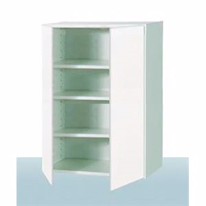 Hvid front højt overskab 89.6 x 60 x 32 cm HxBxD 2 låger