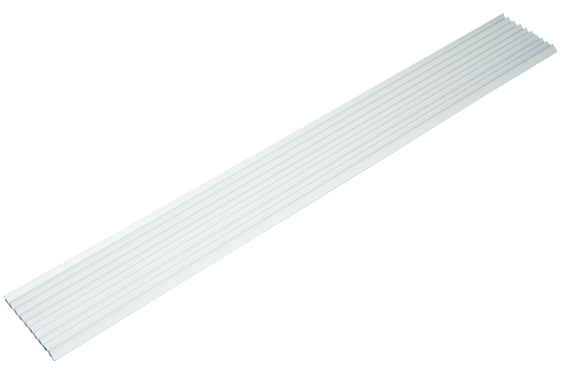 Ventilationsrist. 59,6 x 10,1 cm. Aluminium