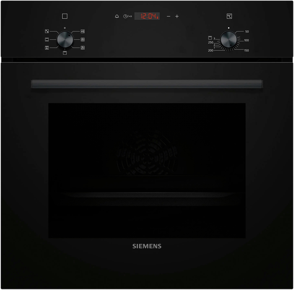 Indbygningsovn 60 x 60 cm Sort - IQ100 - Siemens HB013FBB1