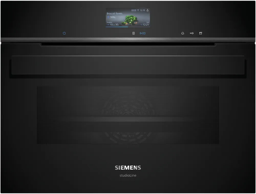 Kompakt dampovn 47l m/disp sort - Siemens iQ700 - CS936GCB1