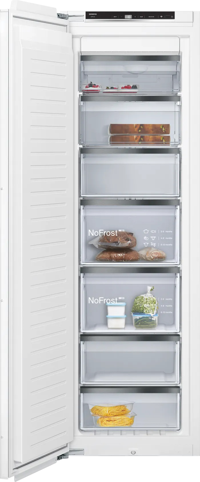 Integrerbar fryser 177.2 x 55.8 cm fladhængsel med dæmpet lukning (soft close) - Siemens iQ700 - GI81NHNE0