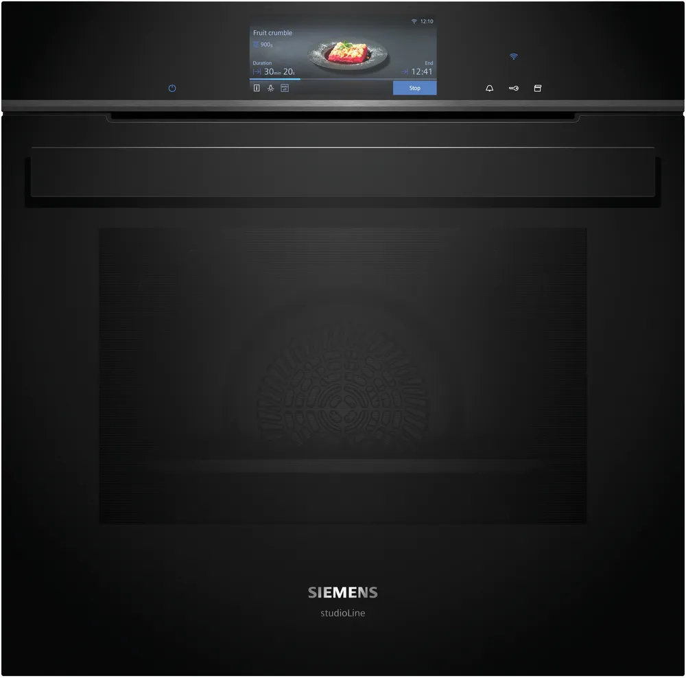 Dampovn til indbygning 60 x 60 cm - Sort - Siemens iQ700 - HS958GCB1