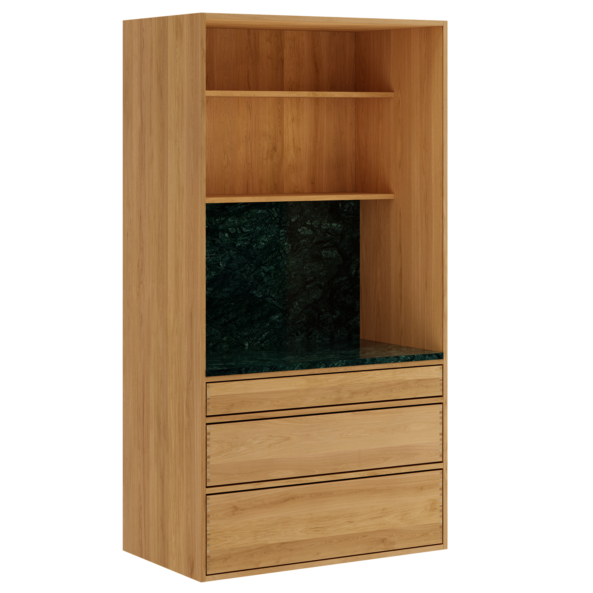 100 cm Lysolieret Just Wood Push baristaskab