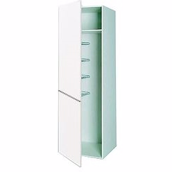 Hvid front højt Kosteskab 214.4cm. B: 60 cm. 