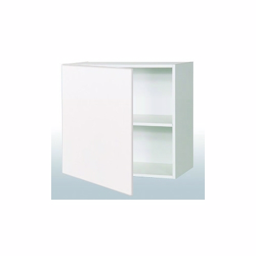 Hvid front lav overskab: b: 60 cm. med 1 låge