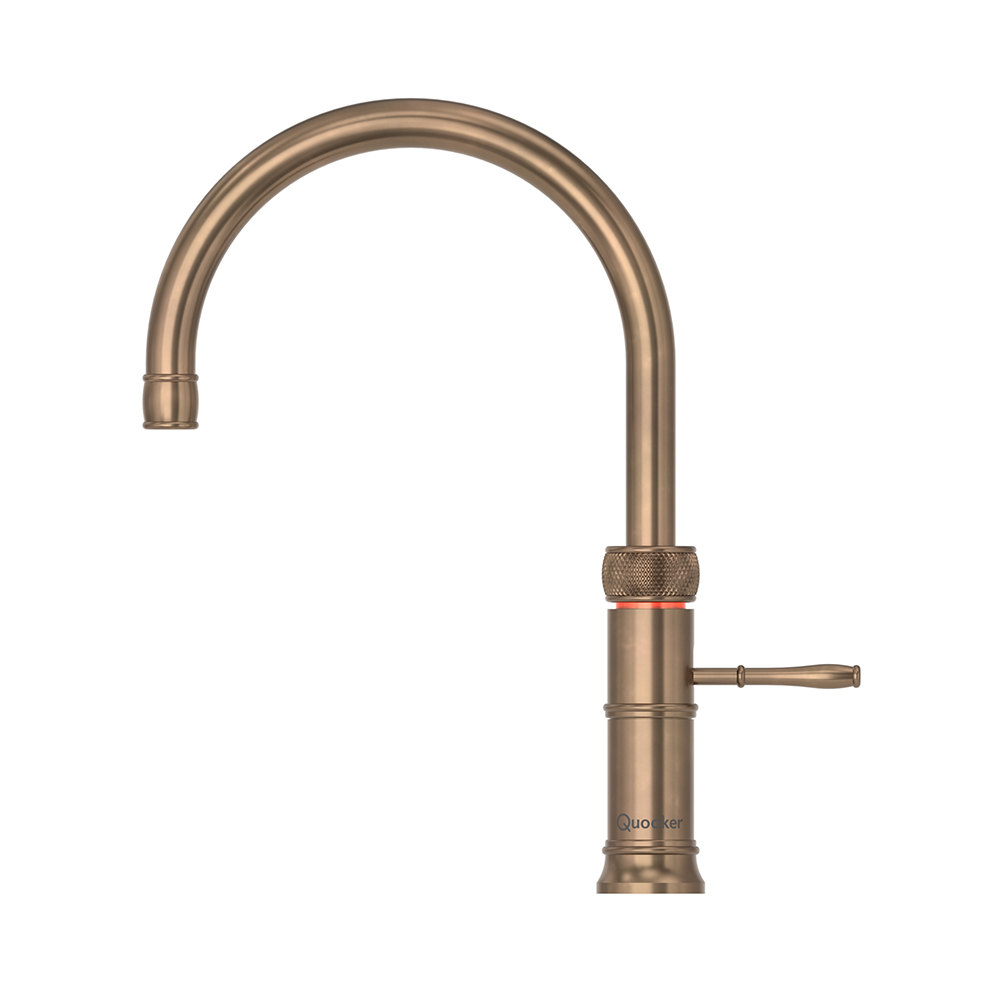 Quooker Classic Fusion Round - Bruneret messing - Uden beholder
