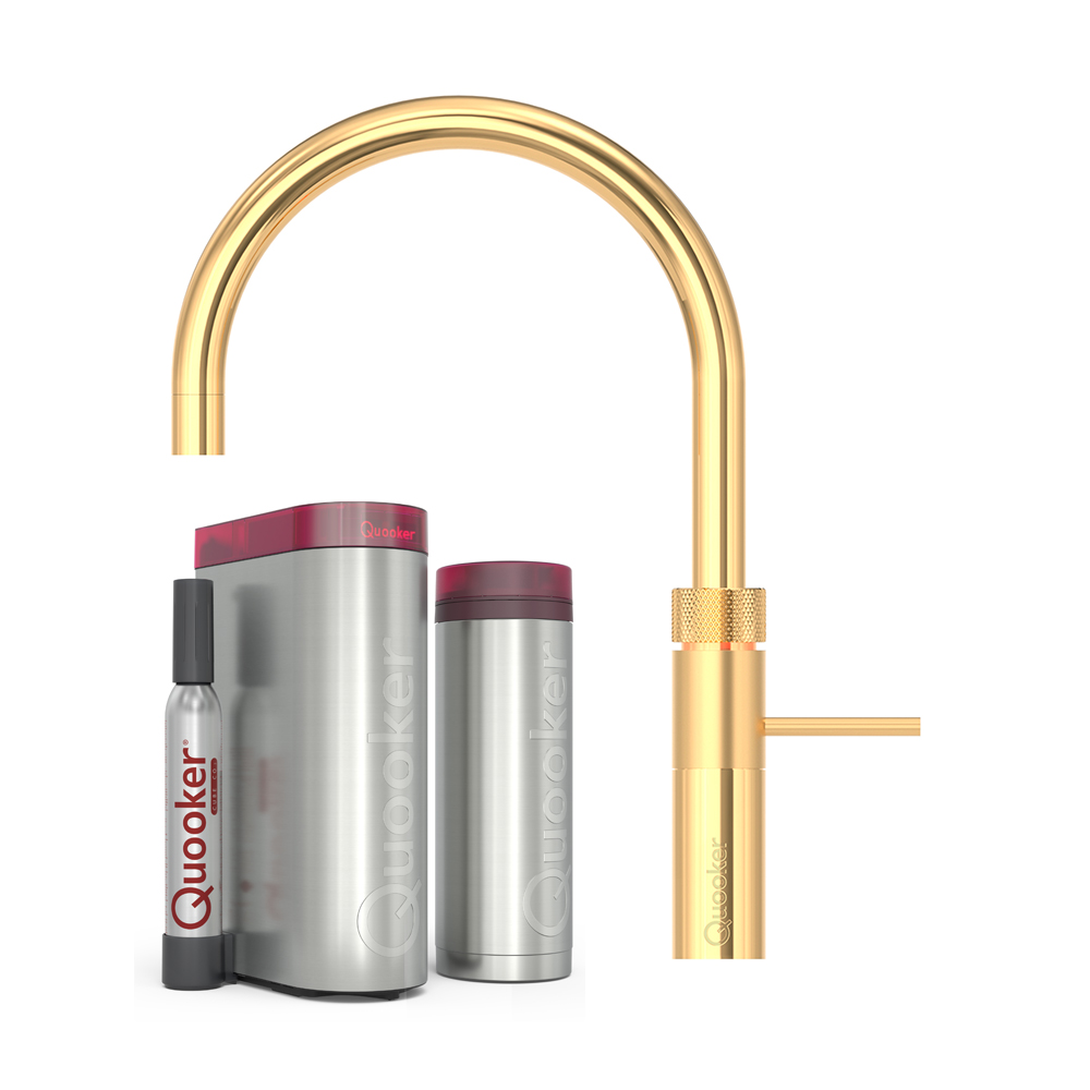 Quooker Fusion Round inkl. PRO3 & CUBE - Guld