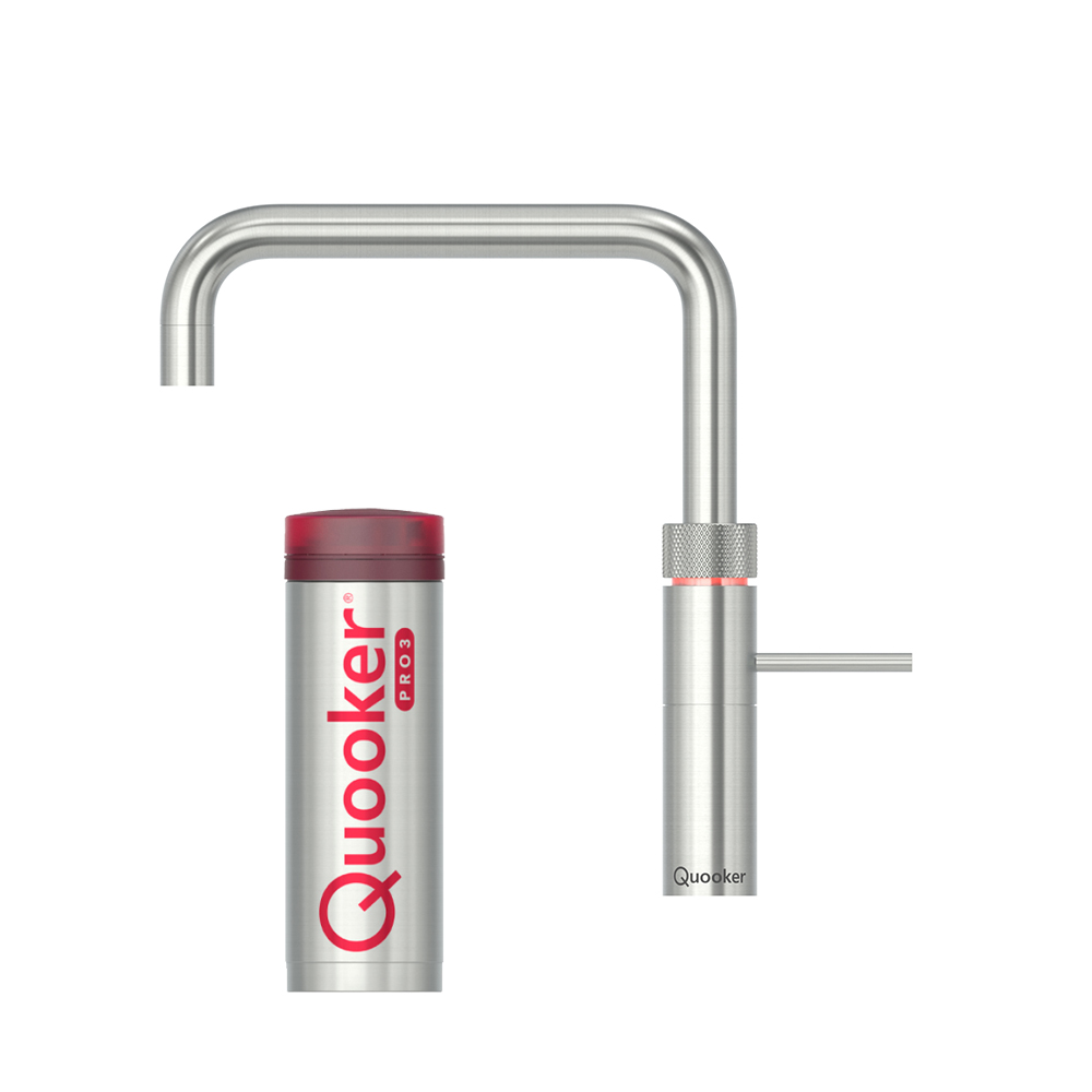 Quooker Fusion Square inkl. PRO3 - Rustfrit stål