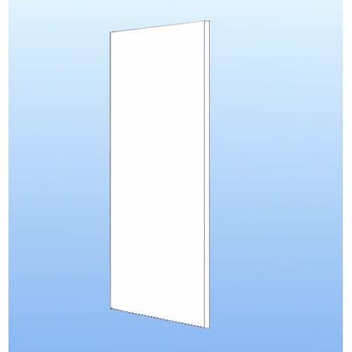 Integrerbar skabsgavl Hvid folie 214.4x58cm