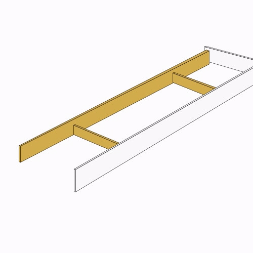 Sokkelsæt Just Wood 120x54x16.5cm